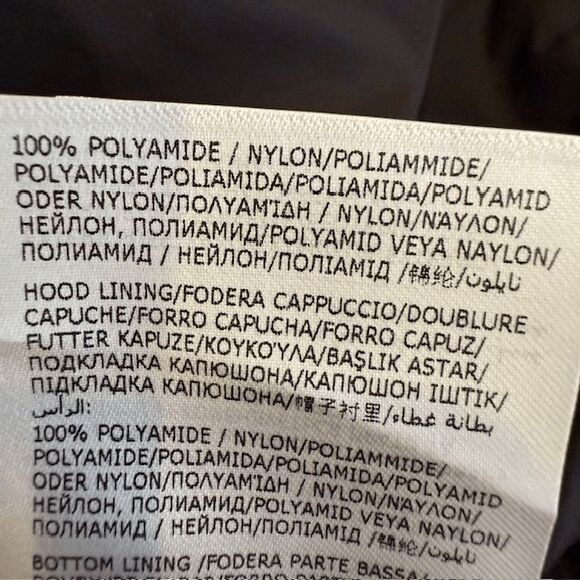 NWOT MONCLER  AUTHENTICATED Baaba Crocheted Lace Trimmed Nylon Parka Large (3) - Picture 11 of 16